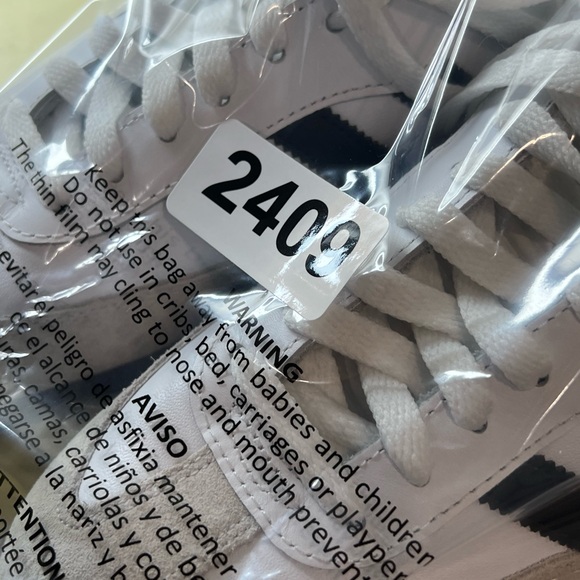 Brand New Men’s Adidas Samba Indoor Soccer Size US 7 White Black Suede Shoe - Picture 12 of 12